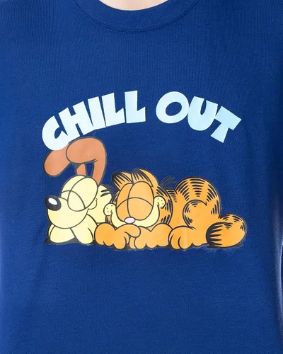Vista 2 de Nickelodeon - Conjunto de pijama para hombre Garfield Odie Comic Strip Chill Out, Multicolor