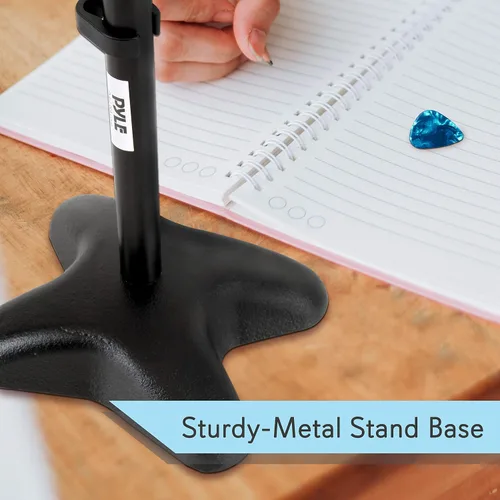 Vista 5 de PMKS7 Pedestal para micrófonos con base compacta Pyle-Pro