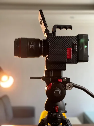 Vista 7 de IFOOTAGE Cabezal fluido Komodo K7, cabezal de trípode de video Cabezal de arrastre fluido para cámaras DSLR, videocámara, monopie y trípodes, carga