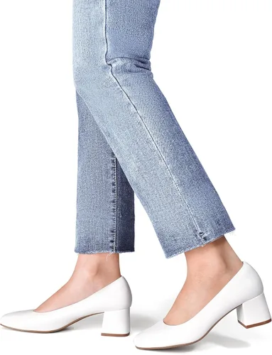 Vista 5 de DREAM PAIRS Zapatos de tacón bajo y grueso para mujer, zapatos de vestir cómodos sin cordones para boda, fiesta, oficina