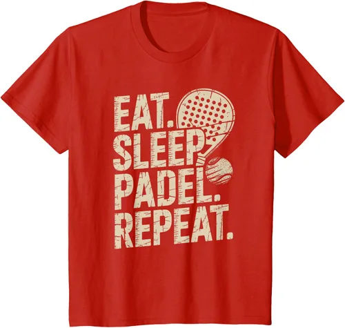 Vista 57 de Camiseta Eat Sleep Padel Repeat Padel Jugador de Tenis