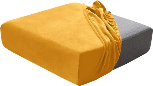 Vista 39 de Juego de fundas de cojín para asiento de sofá, fundas de cojín de terciopelo elástico, repuesto para cojines individuales con tela elástica Aguacate