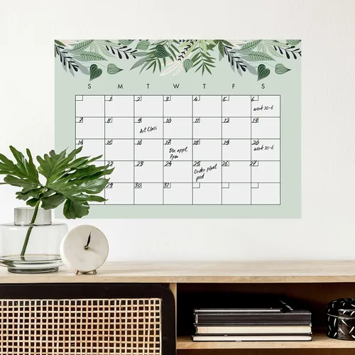 Vista 9 de RoomMates RMK4879SCM - Calcomanías de pared con calendario mensual de acuarela de borrado en seco