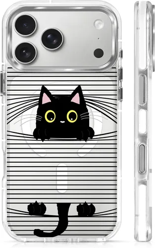 Vista 51 de Funda para iPhone 13 Pro, transparente con bonito patrón de tiburón azul, compatible con Magsafe funda protectora suave para mujeres y niñas (blanco)