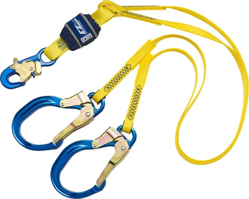 Vista 3 de 3M DBI-SALA 6' EZ-Stop 34" tela de poliéster doble pierna 100% cordón de absorción de golpes con gancho de cierre automático en cada extremo