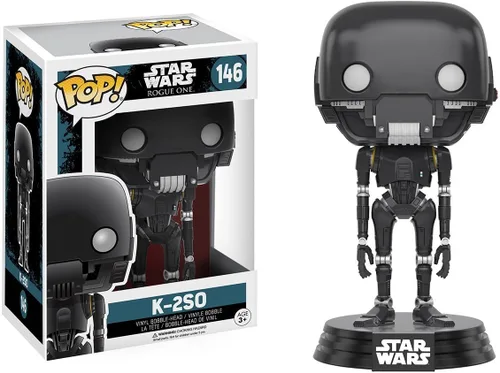 Vista 5 de Funko Pop! Star Wars: Rogue One - K-2SO #146 Figura de vinilo (incluye funda protectora de caja pop)