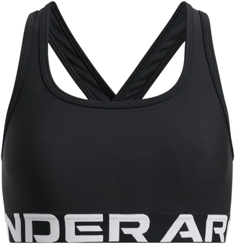 Vista 4 de Under Armour Sujetador deportivo de impacto medio con espalda cruzada para niñas