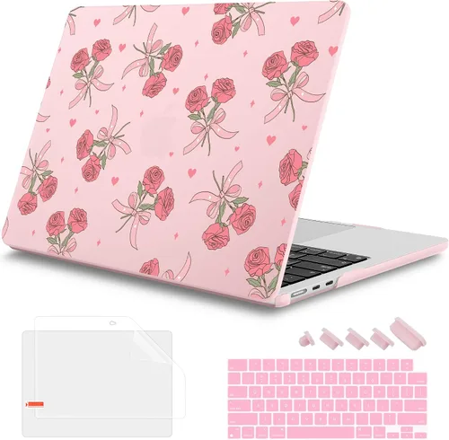 Vista 49 de Mektron Diseñada para MacBook Air 2025/2024/2023 de 15 PULGADAS M4 A3241 /M3 A3114 /M2 A2941, Carcasa de Cubierta Rígida de Plástico Impreso