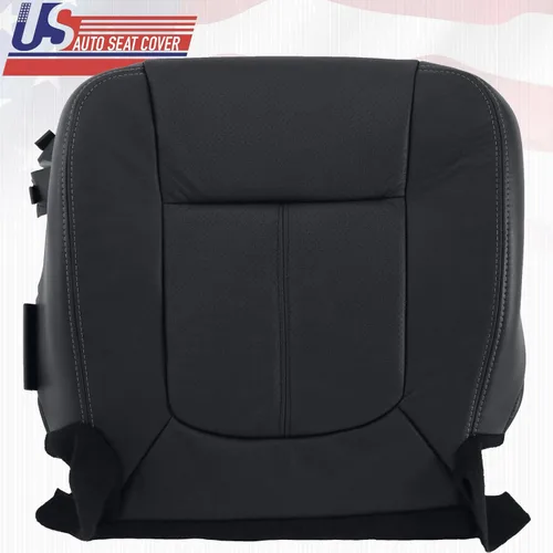Vista 2 de 2011 2012 para Ford F250 F350 Lariat Driver-Passenger Bottom Funda de asiento de cuero negro