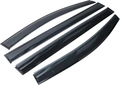 Vista 3 de IKON MOTORSPORTS Visor para ventana, compatible con Toyota Sienna 2011-2020, visor de ventana de policarbonato inyectado para proteger de la lluvia