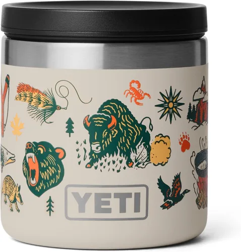 Vista 13 de YETI Rambler - Tarro de alimentos de 8 onzas, aislado al vacío, acero inoxidable, con tapa hermética, Big Sky Summer Camp