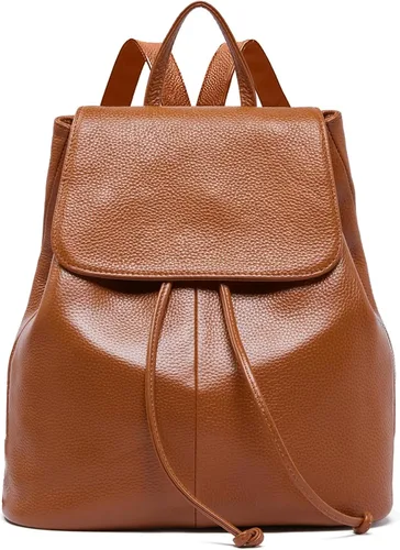 Vista 15 de BOYATU Mochila de cuero para mujer, diseño de moda, bolso de hombro para Negro