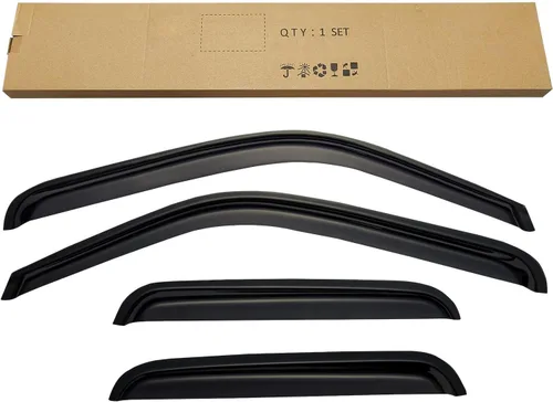 Vista 5 de Viseras de Lluvia para Ventanas para Chevy Silverado/GMC Sierra 1999-2006 1500/2500/3500/2500HD, Viseras de Ventilación para Ventanas Sombras