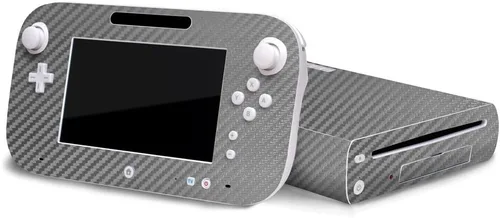 Vista 7 de 3D Carbon Fiber Black - Air Release Vinyl Decal Faceplate Mod Skin Kit by System Skins - Compatible with Nintendo Wii U Console