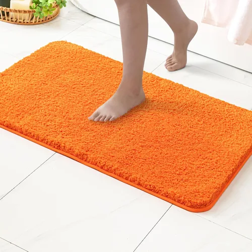 Vista 51 de MIULEE Alfombras de baño negras, suaves y pequeñas, absorbentes, antideslizantes, de secado rápido, esponjosas, para baño, bañera y duchas, lavables