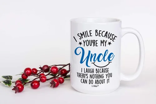 Vista 2 de Smile Aunt Uncle Parent (1, 15 oz, azul tío azul)