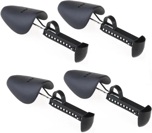 Vista 8 de HOMSFOU 2 pares de zapatos de gimnasio para hombre, mocasines para botas, expansor de zapatos, ajustable, de tacón alto, ensanchador de zapatos