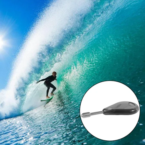Vista 5 de Accesorios para tablas de surf, 6 tornillos de aleta y llave para aleta de tabla de surf para quitar o instalar los tornillos de agarre que sujetan