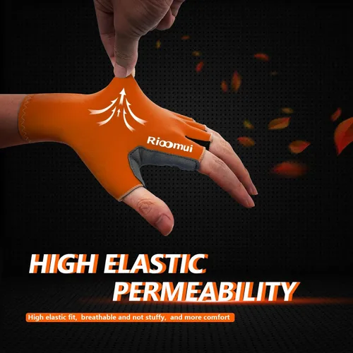 Vista 7 de Guantes de ciclismo para hombres y mujeres, guantes de ciclismo sin dedos, antideslizantes, 0.197 in, acolchados, absorben los golpes, transpirables