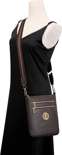 Vista 85 de Montana West Bolsos cruzados para mujer con múltiples bolsillos y correa ajustable