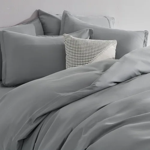 Vista 3 de Sonive Juego de funda de edredón matrimonial/queen, ropa de cama súper suave y transpirable, microfibra de doble cepillado, 3 piezas con cierre