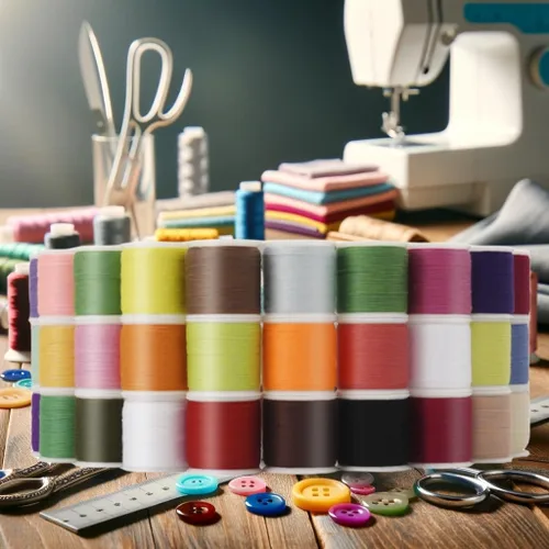 Vista 7 de Kit de hilo de coser de 56 carretes para coser a mano y coser a máquina, juego de hilos de poliéster coloridos de 100 yardas por carrete, 5600