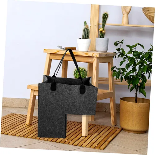 Vista 6 de CHILDWEET Cesta de lavandería de fieltro con forma y cesta de almacenamiento de juguetes, organizador para escaleras del hogar y cuarto de lavado