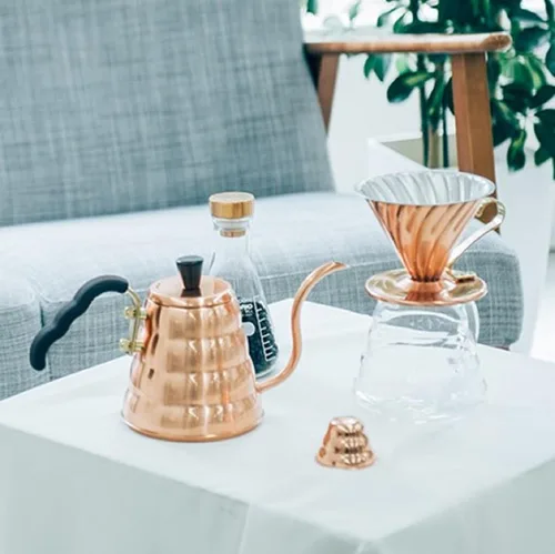 Vista 7 de Hario V60 "Buono" - Hervidor de goteo con cuello de cisne