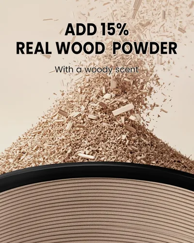 Vista 2 de TECBEARS Filamento PLA de madera de 0.069 pulgadas, 2.2 lbs de madera de beechwood