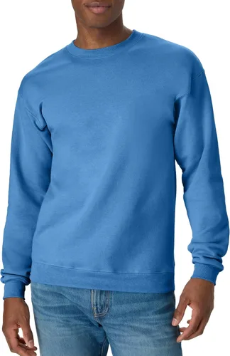Vista 50 de Hanes Men's Sweatshirt, EcoSmart Fleece Crewneck Sweatshirt, Big & Tall Available, 1 or 2-Pack Marrón (Army Brown)