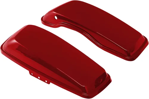 Vista 21 de TCT-MOTORPARTS Alforjas de mezclilla negra con tapas, bocina de 5 x 7 pulgadas, rejillas para Harley Street Glide Road King Road Glide Ultra Limited