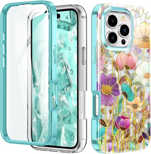 Vista 56 de Bonita funda de mármol para iPhone 11 Pro Max de 6.5 pulgadas, fabricada con protector de pantalla, ligera y elegante, cuerpo completo, a prueba