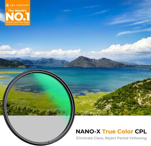 Vista 2 de K&F CONCEPT 37mm Filtro de Lente Polarizador Circular de Verdadero Color con 28 Capas Multi-Revestidas (Serie Nano-X)