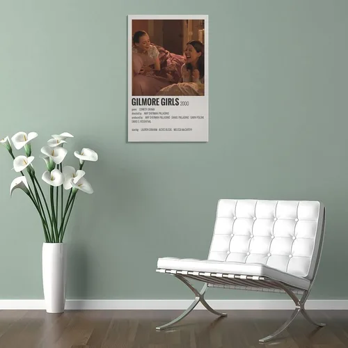Vista 5 de Póster de la serie de televisión Gilmore Girls de los años 90, póster minimalista de pintura en lienzo e impresiones artísticas de pared para sala