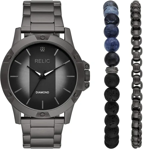 Vista 7 de RELIC by Fossil Men's Rylan Stainless Steel and Diamond Accent Watch