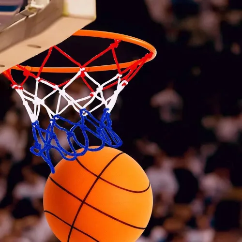 Vista 6 de Baloncesto silencioso, baloncesto silencioso para interiores, pelota de espuma de alta densidad sin revestimiento, baloncesto silencioso, alta
