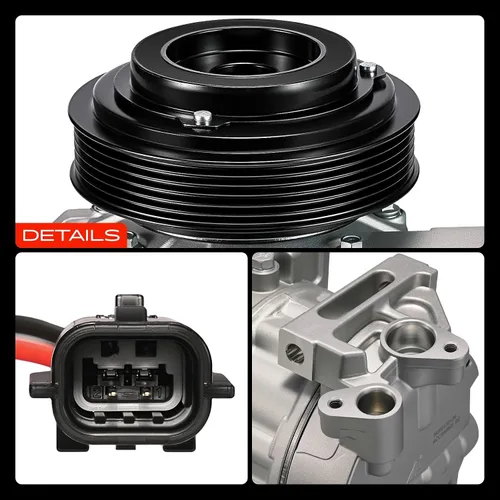 Vista 9 de A-Premium Compresor A/C con embrague compatible con Nissan Altima 2.5L 2007-2012, Sentra 2.5L 2007-2012