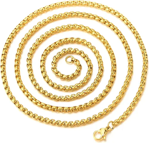 Vista 3 de COOLSTEELANDBEYOND Collar de acero con dije de triángulo de manos con protección contra el mal de ojo vintage para hombres y mujeres, cadena