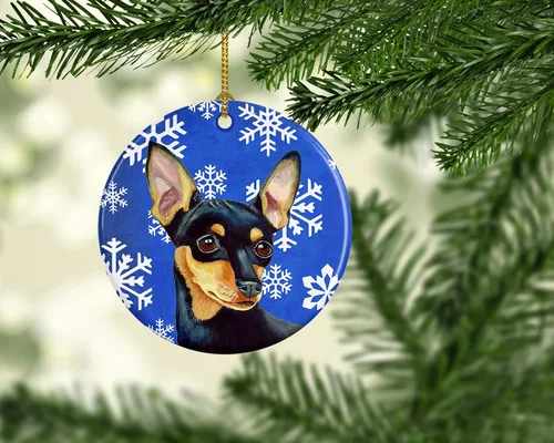 Vista 299 de Caroline's Treasures Cavalier Spaniel - Adorno de cerámica para colgar en el árbol de Navidad, para el hogar, Navidad, fiestas, regalo, 3 pulgadas