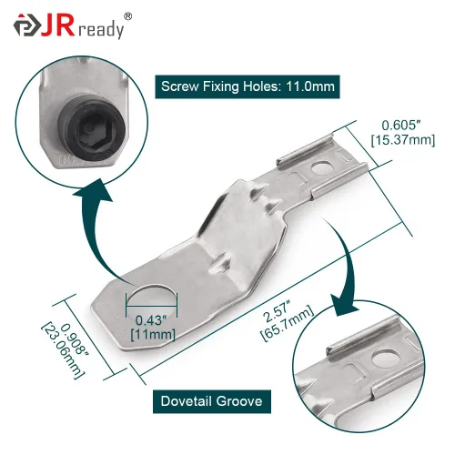 Vista 3 de JRready ST6355 Kit de accesorios para conectores, 8 clips de montaje instalados en el receptáculo para montar conectores de pines