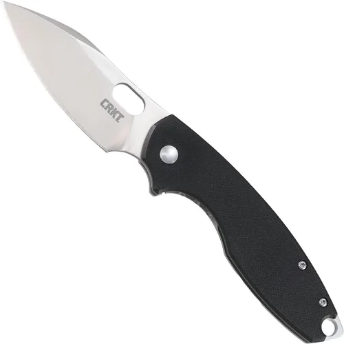 Vista 8 de CRKT Pilar II Cuchillo de Bolsillo Plegable Grande EDC: Portación Diaria, Hoja Negra, Apertura con Aleta, Seguro de Marco, Mango de Acero