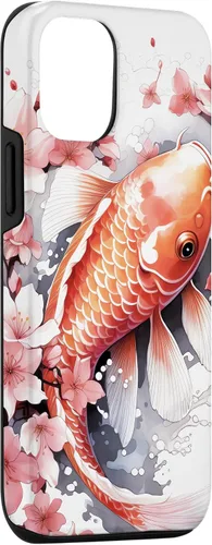 Vista 3 de iPhone 14 Whimsical Koi Whirl Playful Fish in a Dance Case