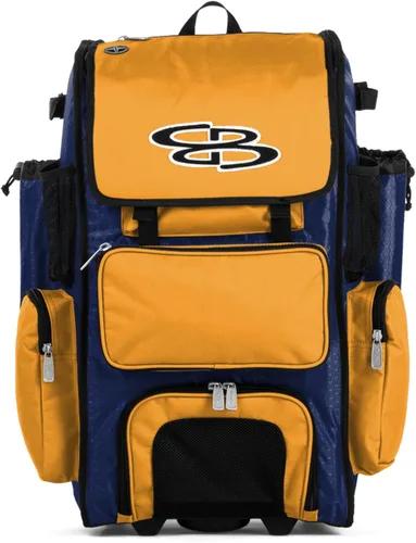 Vista 45 de Boombah Rolling Superpack - Bolsa para equipo de béisbol/sóftbol, varios colores, mango telescópico y capacidad para 4 murciélagos, versión