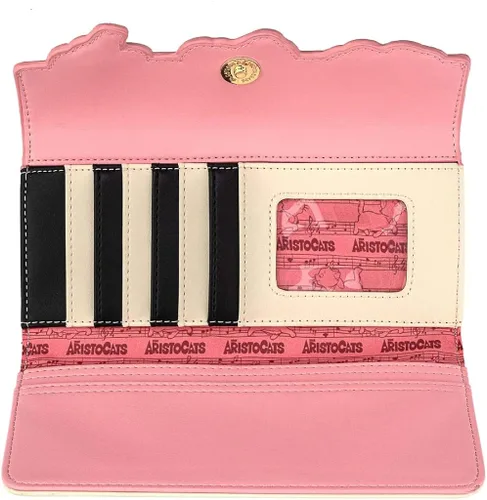Vista 4 de Loungefly Disney Aristocats Piano Kitties - Cartera de piel sintética Multi