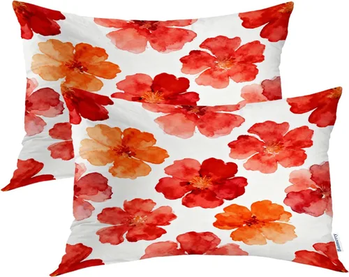 Vista 71 de Batmerry Fundas de almohada decorativas con estampado digital de hojas verdes y gatos negros con estampado digital para sofá, cama, cremallera