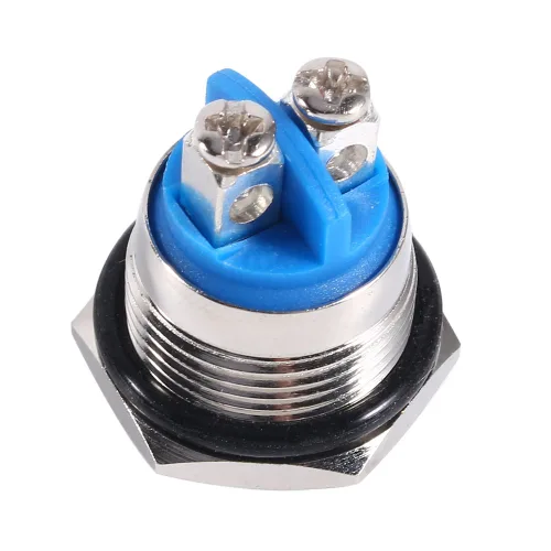 Vista 3 de Interruptor de botón momentáneo 12v, interruptor de botón momentáneo de 0.630 in, interruptor de botón de bocina de aire para control de circuito