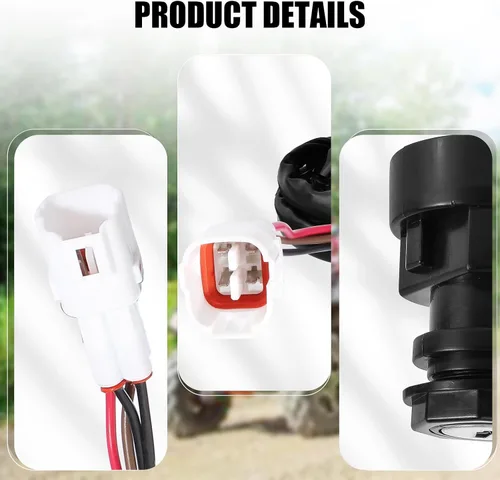 Vista 4 de Interruptor de llave de encendido compatible con Yamaha Warrior 350 Big Bear Tracker Wolverine Banshee Moto 4 Kodiak 400 Timberwolf 250 Raptor 50