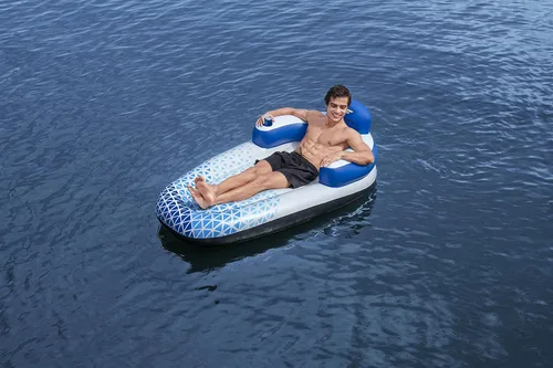 Vista 4 de Hydro-Force - Flotador de piscina Indigo Wave de 72 pulgadas