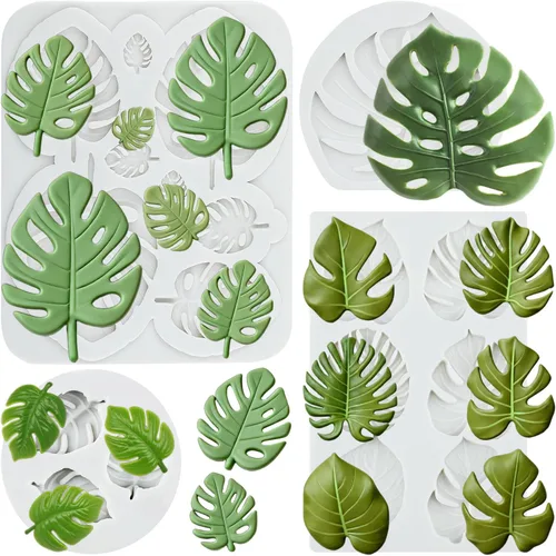 Vista 16 de Molde de Silicona de Hoja Molde de Hoja de Arce Molde de Fondant Moldes de Hoja de Rosa Moldes de Hojas de Helecho Moldes de Caramelo Para
