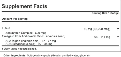 Vista 2 de ANDREW LESSMAN Luteína 12 mg - 60 cápsulas blandas - Niveles ultra altos de luteína. Potente carotenoide antioxidante. Apoya la salud ocular